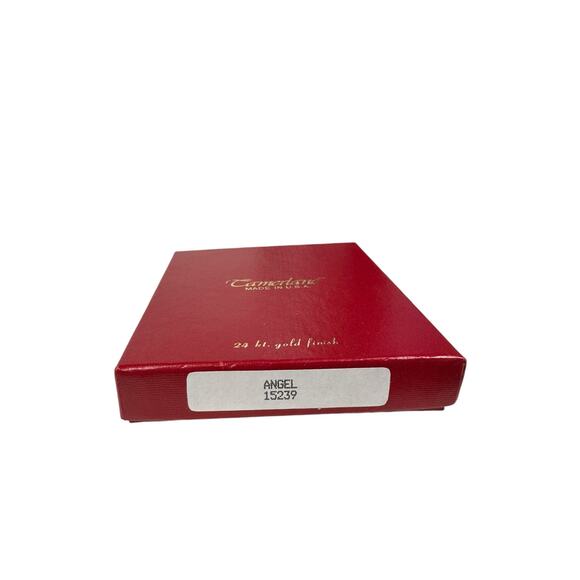 Vintage Camerlane 24kt Gold Finished‎ Angel Filigree Ornament in Original Box - Picture 3 of 5